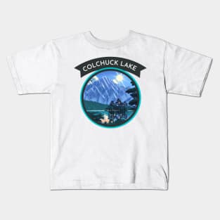 Vintage Colchuck Lake with Capturing the Beauty of Nature Kids T-Shirt